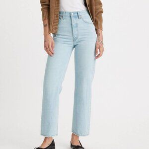 Levi’s Premium Ribcage Straight Ankle Blue Jeans Size 29